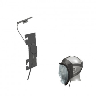 Gas mask special bone conduction earphone 73